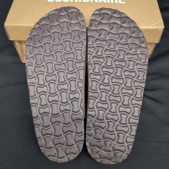 Cushionaire Lane Cork Double Buckle Footbed Women's Sandals US 6M Brown Nubuck - Picture 6 of 8